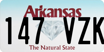 AR license plate 147VZK