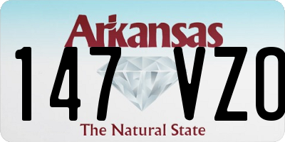 AR license plate 147VZO