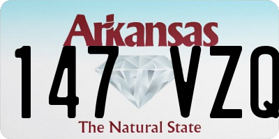 AR license plate 147VZQ