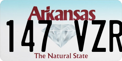 AR license plate 147VZR