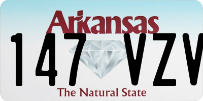 AR license plate 147VZV