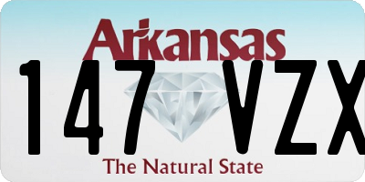 AR license plate 147VZX