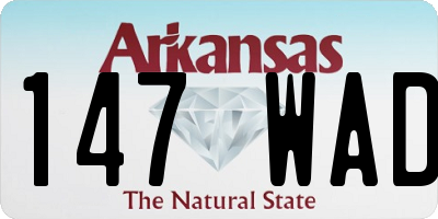 AR license plate 147WAD