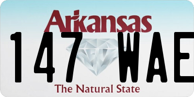 AR license plate 147WAE