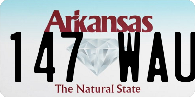 AR license plate 147WAU