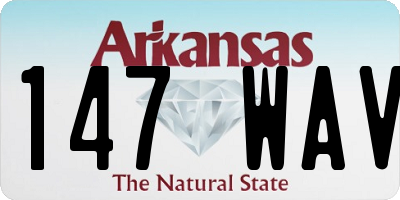 AR license plate 147WAV
