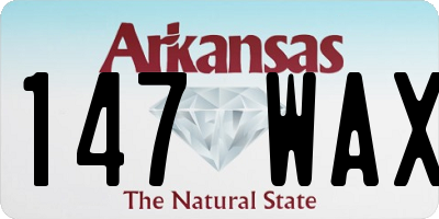 AR license plate 147WAX