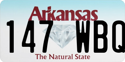 AR license plate 147WBQ