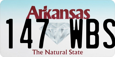AR license plate 147WBS