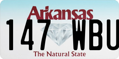 AR license plate 147WBU