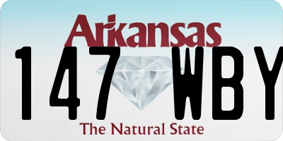AR license plate 147WBY