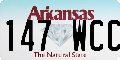 AR license plate 147WCC