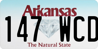 AR license plate 147WCD