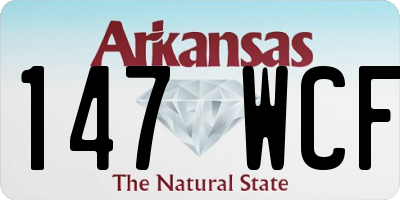 AR license plate 147WCF