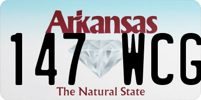 AR license plate 147WCG