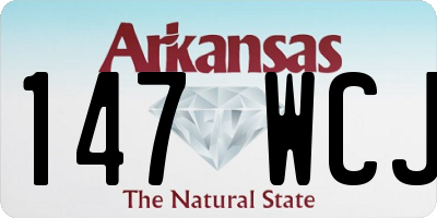 AR license plate 147WCJ