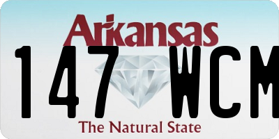 AR license plate 147WCM
