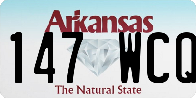 AR license plate 147WCQ