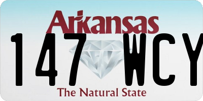 AR license plate 147WCY