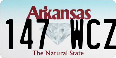 AR license plate 147WCZ