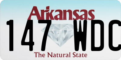 AR license plate 147WDC
