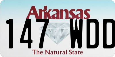 AR license plate 147WDD