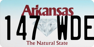 AR license plate 147WDE