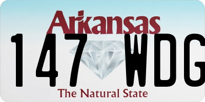 AR license plate 147WDG