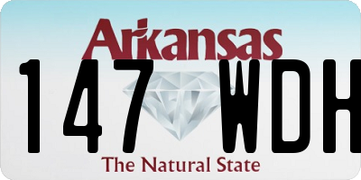 AR license plate 147WDH