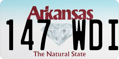AR license plate 147WDI