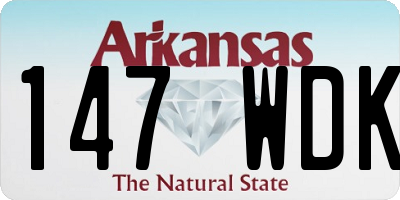 AR license plate 147WDK