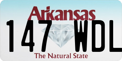 AR license plate 147WDL