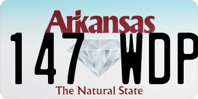AR license plate 147WDP