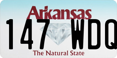 AR license plate 147WDQ