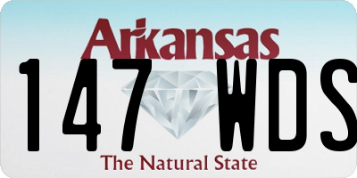 AR license plate 147WDS