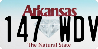 AR license plate 147WDV