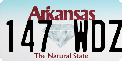 AR license plate 147WDZ