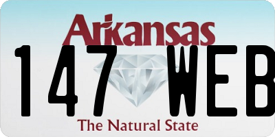 AR license plate 147WEB