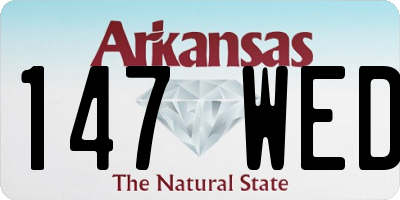 AR license plate 147WED