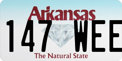 AR license plate 147WEE