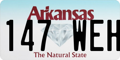 AR license plate 147WEH