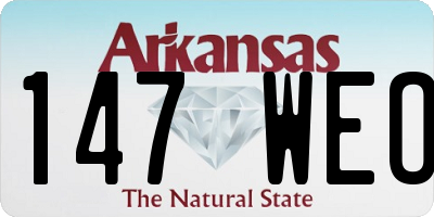 AR license plate 147WEO