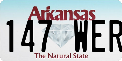 AR license plate 147WER