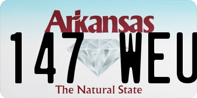 AR license plate 147WEU