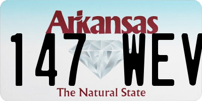 AR license plate 147WEV