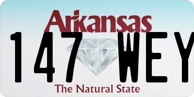 AR license plate 147WEY