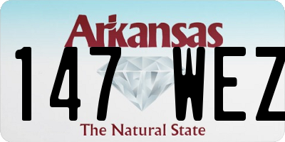 AR license plate 147WEZ