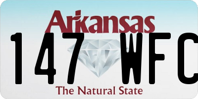 AR license plate 147WFC