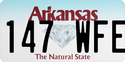 AR license plate 147WFE