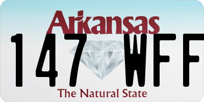 AR license plate 147WFF